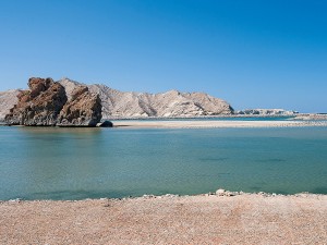 Lagunenbereich an Omans Küste (Foto: M. Gabriel)